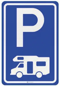 Parkeergelegenheid alleen bestemd voor kampeerwagens