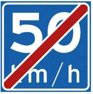 End of recommended speed