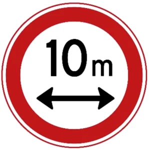 Gesloten voor voertuigen en samenstellen van voertuigen die, met inbegrip van de lading, langer zijn dan op het bord is aangegeven