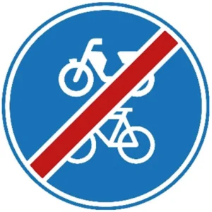 Einde fiets/bromfietspad