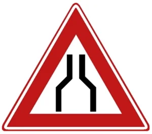 Rijbaanversmalling