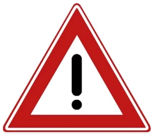 Gevaar (de aard van het gevaar is aangegeven op het onderbord