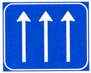 Aantal doorgaande rijstroken