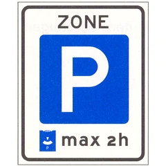 Bord E10: begin parkeerschijfzone