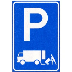 Sign E7: parking space for loading and unloading goods