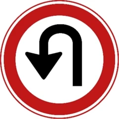 Bord F7: Keerverbod