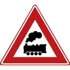 Bord J11: overweg zonder slagbomen