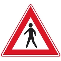 Bord J23: Voetgangers