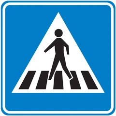 Bord L2: voetgangersoversteekplaats (zebrapad)