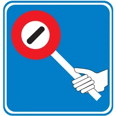 Stopteken verkeersregelaar